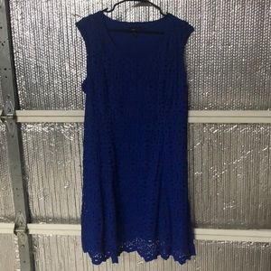 Blue Crochet Dress